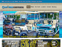 Tablet Screenshot of oceanbreezecartrental.com